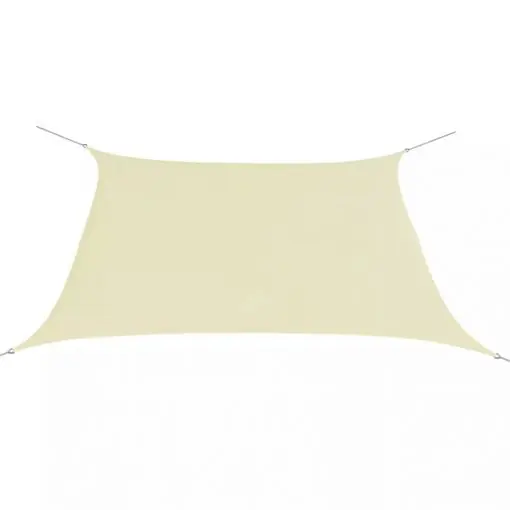 vidaXL Sunshade Sail Oxford Fabric Square 3.6×3.6 m Cream
