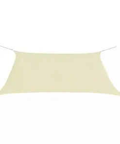 vidaXL Sunshade Sail Oxford Fabric Rectangular 2×4 m Cream