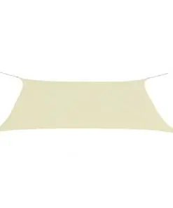 vidaXL Sunshade Sail Oxford Fabric Rectangular 4×6 m Cream