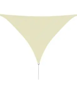 vidaXL Sunshade Sail Oxford Fabric Triangular 3.6×3.6×3.6 m Cream
