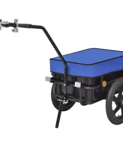vidaXL Bike Cargo Trailer/Hand Wagon Blue 70 L
