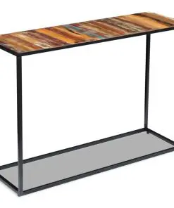 vidaXL Console Table Solid Reclaimed Wood 110x35x76 cm