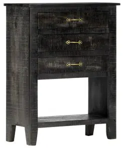 vidaXL Side Cabinet 60x30x80 cm Solid Mango Wood