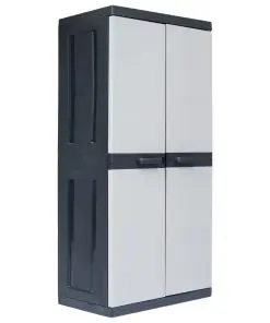 vidaXL Garden Storage Cabinet XXL 89x54x190 cm Plastic
