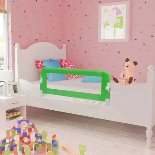 vidaXL Toddler Safety Bed Rail 2 pcs Green 102×42 cm