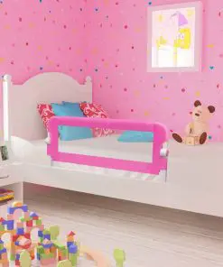 vidaXL Toddler Safety Bed Rail 2 pcs Pink 102×42 cm