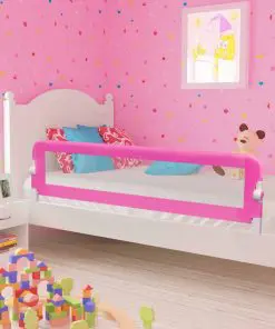 vidaXL Toddler Safety Bed Rail 2 pcs Pink 150×42 cm