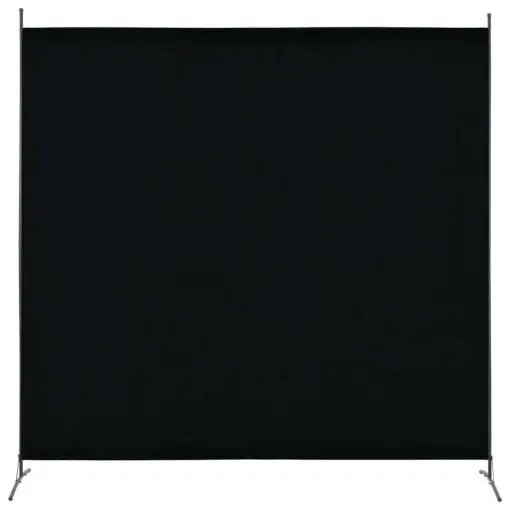 280266 vidaXL 1 Panel Room Divider Black 175×180 cm