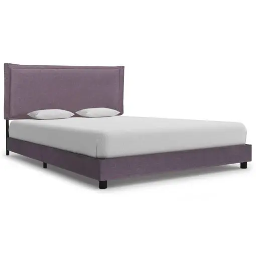 vidaXL Bed Frame Taupe Fabric Double