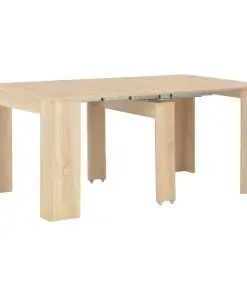 vidaXL Extendable Dining Table Sonoma Oak 175x90x75 cm