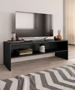 vidaXL TV Cabinet Black 120x40x40 cm Chipboard