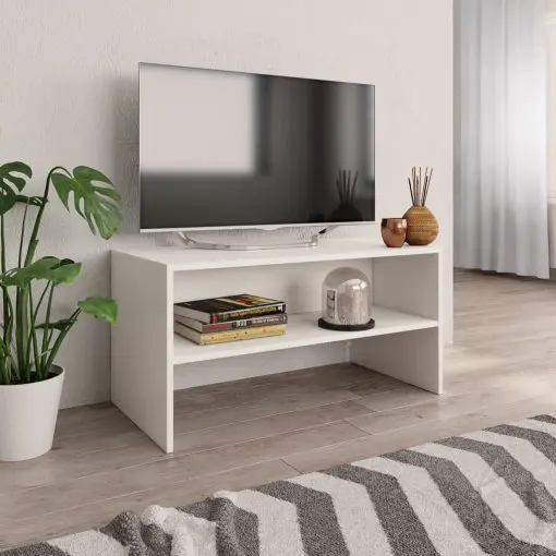 vidaXL TV Cabinet White 80x40x40 cm Chipboard