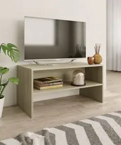 vidaXL TV Cabinet Sonoma Oak 80x40x40 cm Chipboard