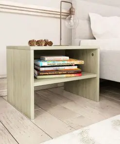vidaXL Bedside Cabinets 2 pcs Sonoma Oak 40x30x30 cm Chipboard