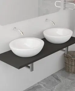 vidaXL Bathroom Furniture Grey 120x40x16.3 cm