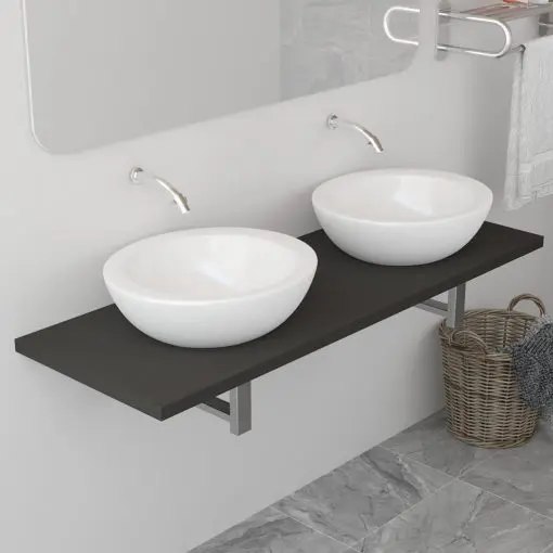 vidaXL Bathroom Furniture Grey 120x40x16.3 cm