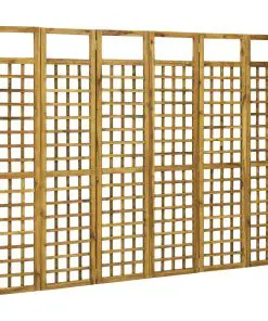 vidaXL 6-Panel Room Divider/Trellis Solid Acacia Wood 240×170 cm