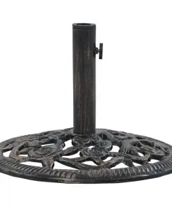 vidaXL Umbrella Base Bronze 12 kg 48 cm Cast Iron