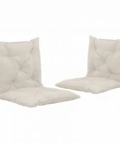 vidaXL Swing Chair Cushions 2 pcs Cream 50 cm Fabric