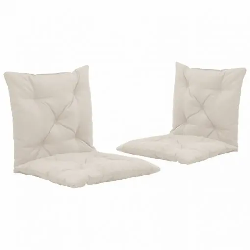 vidaXL Swing Chair Cushions 2 pcs Cream 50 cm Fabric