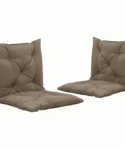 vidaXL Swing Chair Cushions 2 pcs Taupe 50 cm Fabric
