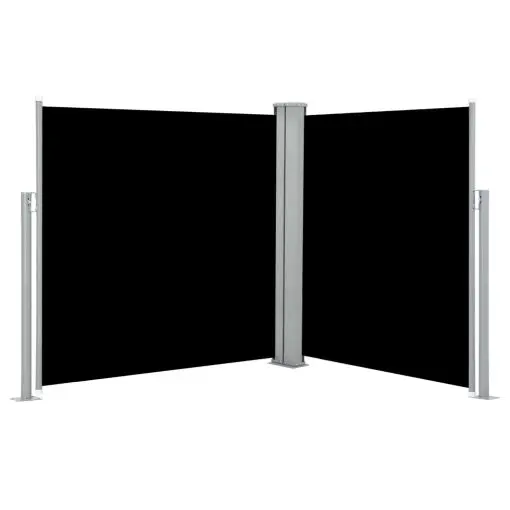 vidaXL Retractable Side Awning Black 140×600 cm
