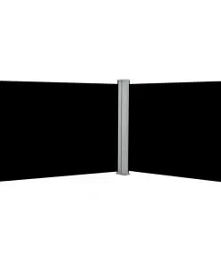 vidaXL Retractable Side Awning Black 120×1000 cm
