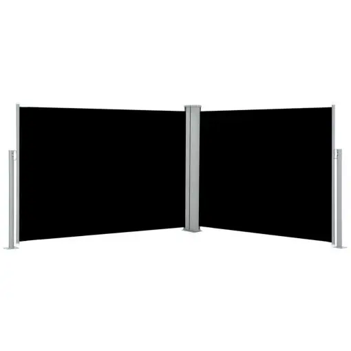 vidaXL Retractable Side Awning Black 120×1000 cm