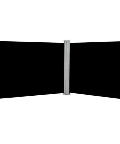 vidaXL Retractable Side Awning Black 170×1000 cm