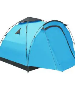 vidaXL Pop Up Camping Tent 3 Person Blue