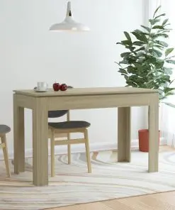 vidaXL Dining Table Sonoma Oak 120x60x76 cm Chipboard