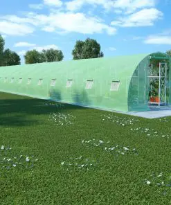 vidaXL Greenhouse with Steel Foundation 54 m? 18x3x2 m