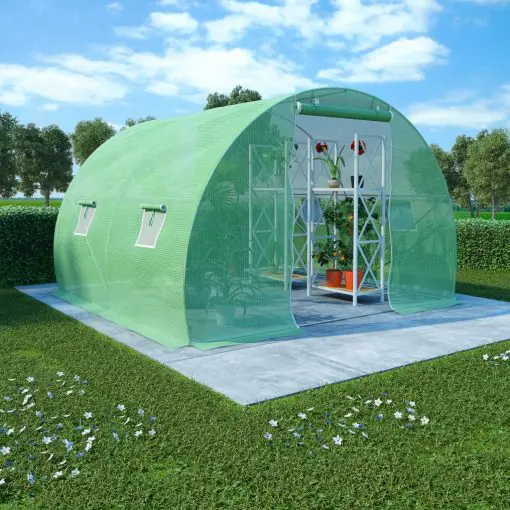 vidaXL Greenhouse with Steel Foundation 6 m? 3x2x2 m