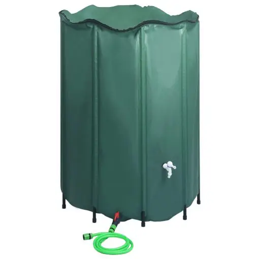 vidaXL Collapsible Rain Water Tank with Spigot 1500 L