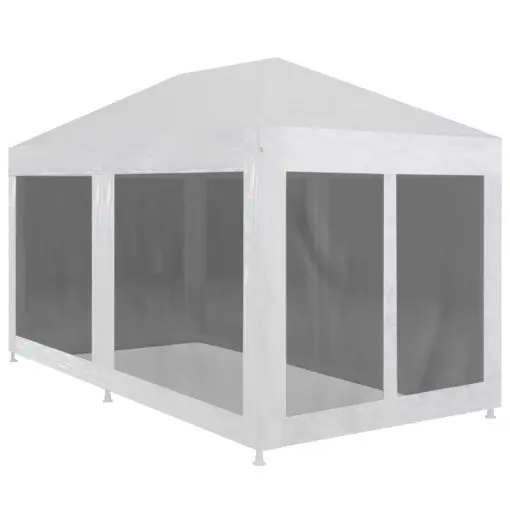 vidaXL Party Tent with 6 Mesh Sidewalls 6×3 m