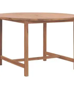 vidaXL Garden Table 120×76 cm Solid Teak Wood