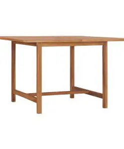 vidaXL Garden Table 120x120x75 cm Solid Teak Wood