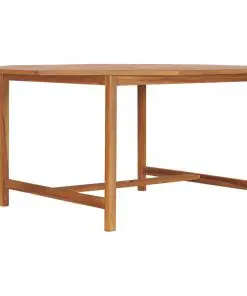 vidaXL Garden Table 150x150x75 cm Solid Teak Wood