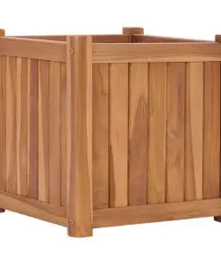 vidaXL Planter 40x40x40 cm Solid Teak Wood