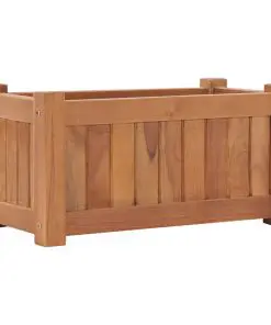 vidaXL Planter 50x25x25 cm Solid Teak Wood