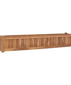 vidaXL Planter 150x30x25 cm Solid Teak Wood