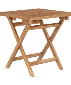 vidaXL Folding Garden Table 45x45x45 cm Solid Teak Wood