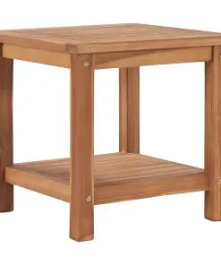 vidaXL Coffee Table 45x45x45 cm Solid Teak Wood