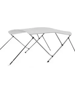 vidaXL 3 Bow Bimini Top White 183x140x140 cm