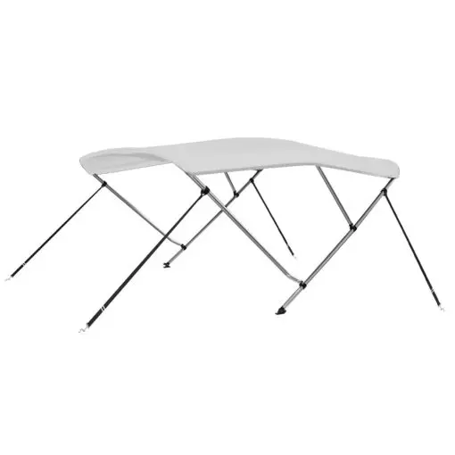 vidaXL 3 Bow Bimini Top White 183x140x140 cm