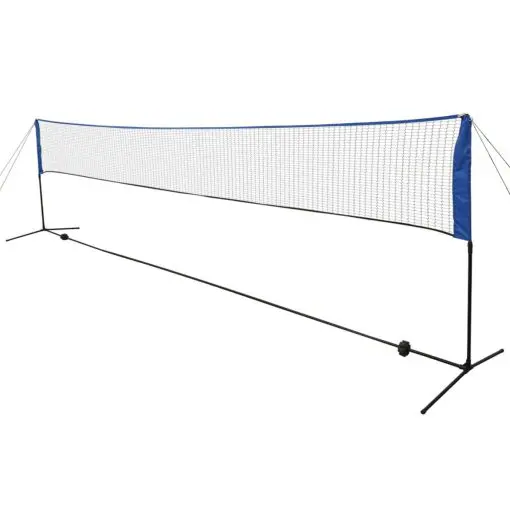 vidaXL Badminton Net with Shuttlecocks 600×155 cm