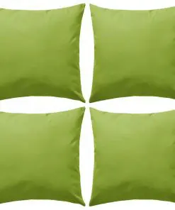 vidaXL Outdoor Pillows 4 pcs 45×45 cm Apple Green