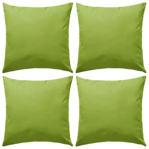 vidaXL Outdoor Pillows 4 pcs 45×45 cm Apple Green