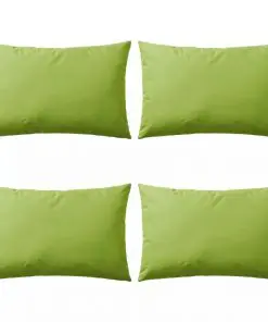 vidaXL Outdoor Pillows 4 pcs 60×40 cm Apple Green