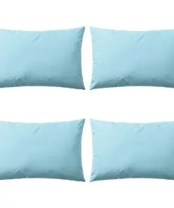vidaXL Outdoor Pillows 4 pcs 60×40 cm Light Blue